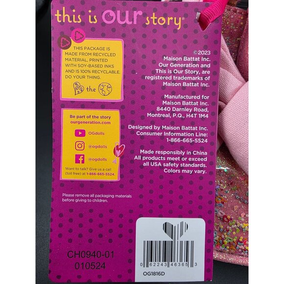 Our Generation Me and You Glitter Purse Set Matching Bags for Doll and Child - Picture 6 of 8